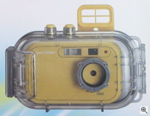 Polaroid's Cool-iCam Aqua 1300 digital camera. Courtesy of Spectra, with modifications by Michael R. Tomkins. Click for a bigger picture!