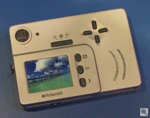 Polaroid's iON 330 digital camera. Copyright (c) 2003, Michael R. Tomkins. Click for a bigger picture!