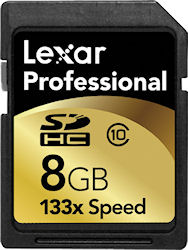 Lexar's 8GB 133x SDHC card now carries Class 10 certification. Rendering provided by Lexar Media Inc. Click for a bigger picture!