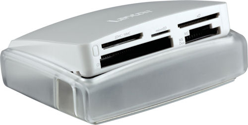 Lexar's 24-in-1 USB reader. Photo provided by Lexar Media Inc. Click for a bigger picture!