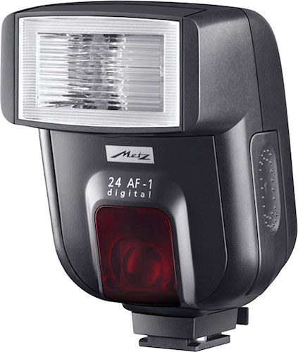 Metz's 24 AF-1 Digital flash strobe. Photo provided by Metz-Werke GmbH & Co KG. Click for a bigger picture!