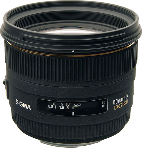 Five copies of Sigma's 50mm f/1.4 EX DG HSM lens are up for grabs on the company's booth at the WPPI show in Las Vegas. Photo provided by Sigma Corp. Click for a bigger picture!