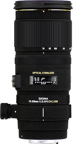 The SIGMA APO 70-200mm F2.8 EX DG OS HSM lens. Photo provided by Sigma Corp. Click for a bigger picture!