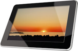 Hama's 95222 digital picture frame. Photo provided by Hama GmbH & Co KG. Click for a bigger picture!