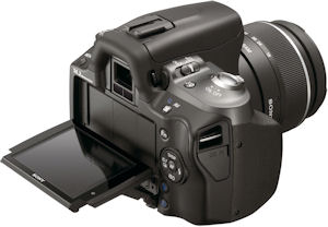 Sony's Alpha DSLR-A380 digital SLR. Photo provided by Sony Electronics Inc. Click for a bigger picture!