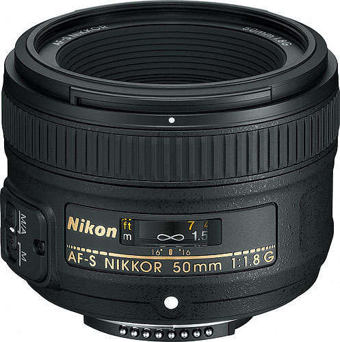 The AF-S NIKKOR 50mm f/1.8G lens. Photo provided by Nikon Inc. Click for a bigger picture!