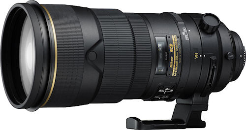 Nikon's AF-S NIKKOR 300mm f/2.8G ED VR II lens. Photo provided by Nikon Inc. Click for a bigger picture!