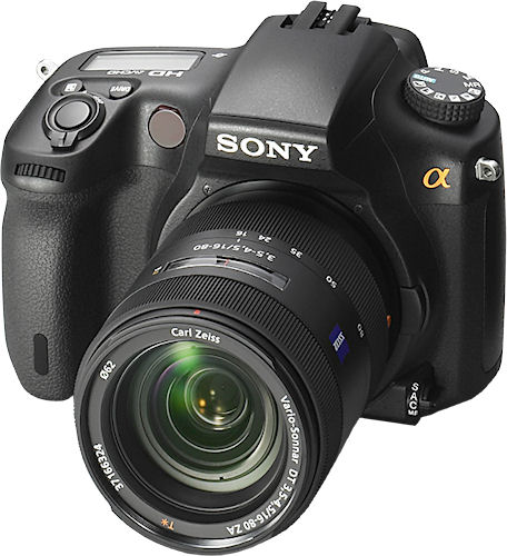 Prototype model of Sony's replacement for the Alpha A700 DSLR. Photo provided by Sony Electronics Inc. Click for a bigger picture!