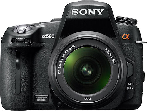 Sony's Alpha DSLR-A580 digital SLR will be available in the US this November. Photo provided by Sony Electronics Inc. Click for a bigger picture!