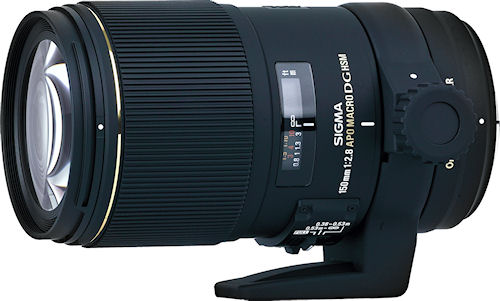 The Sigma APO MACRO 150mm F2.8 EX DG OS HSM lens. Photo provided by Sigma Corp. of America. Click for a bigger picture!