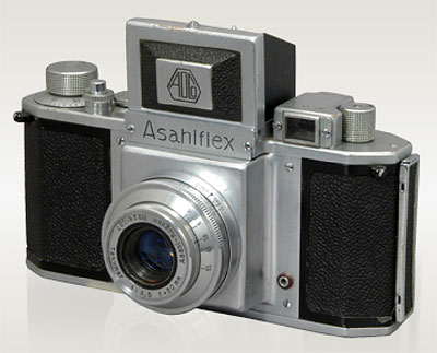 In 1952, the Asahiflex became Japan's first 35mm SLR. Photo provided by Pentax Imaging Co.