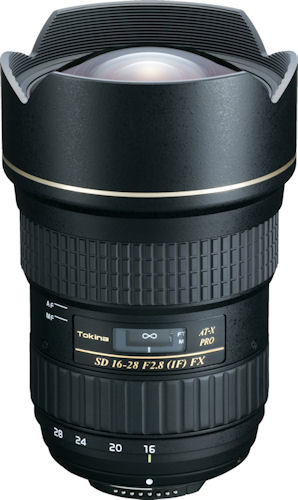 The Tokina AT-X 16-28 F2.8 PRO FX lens. Photo provided by Tokina Corp. Click for a bigger picture!