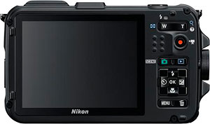 Nikon's AW100 digital camera. Photo provided by Nikon Inc. Click for a bigger picture!