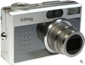 BenQ's DC-C50 digital camera. Courtesy of BenQ, with modifications by Michael R. Tomkins. Click for a bigger picture!