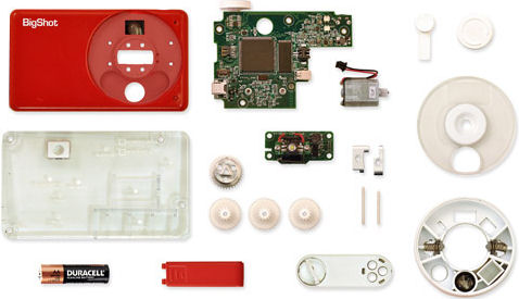 Component parts of the BigShot digital camera. Photo provided by the Computer Vision Laboratory, Columbia University.