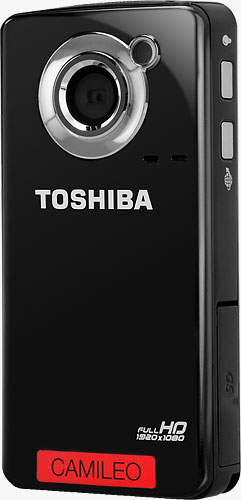 Toshiba's CAMILEO B10 camcorder. Photo provided by Toshiba Corp. Click for a bigger picture!