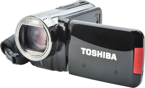 Toshiba's Camileo X100 digital camcorder. Photo provided by Toshiba UK. Click for a bigger picture!
