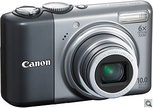Canon PowerShot A2000 IS digital camera. Courtesy of Canon, with modifications by Zig Weidelich. Click for a bigger picture!