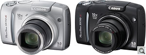 Canon PowerShot SX110 IS digital camera. Courtesy of Canon, with modifications by Zig Weidelich. Click for a bigger picture!