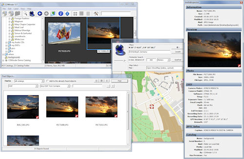 CDWinder 5.7 includes support for geotagging. Screenshot provided by CDWinder / Andreas Becherer. Click for a bigger picture!