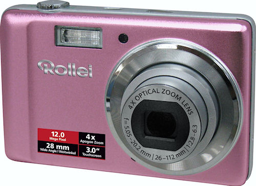 Rollei's Compactline 370 TS digital camera. Photo provided by Rollei GmbH. Click for a bigger picture!