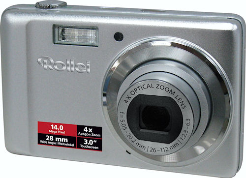 Rollei's Compactline 370 TS digital camera. Photo provided by Rollei GmbH. Click for a bigger picture!