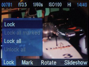 A screenshot of the Sigma SD9's LCD display. Photo copyright © 2002, The Imaging Resource. All rights reserved.