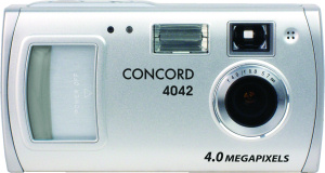 Concord's 4042 digital camera. Courtesy of Concord, with modifications by Michael R. Tomkins. Click for a bigger picture!