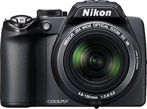 Nikon's Coolpix P100 digital camera. Photo provided by Nikon Inc. Click for a bigger picture!