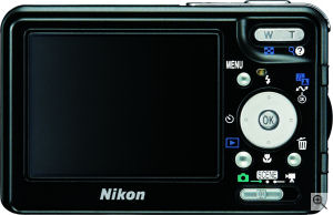 Nikon's Coolpix S3 digital camera. Courtesy of Nikon, with modifications by Michael R. Tomkins. Click for a bigger picture!
