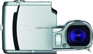 Nikon's Coolpix S4 digital camera. Courtesy of Nikon, with modifications by Michael R. Tomkins. Click for a bigger picture!