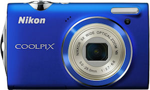 Nikon's Coolpix S5100 digital camera. Photo provided by Nikon Inc. Click for a bigger picture!