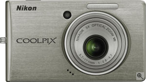 Nikon's Coolpix S510 digital camera. Courtesy of Nikon, with modifications by Michael R. Tomkins. Click for a bigger picture!