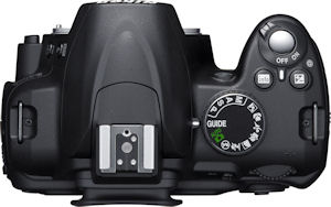Nikon's D3000 digital SLR. Photo provided by Nikon Inc. Click for a bigger picture!