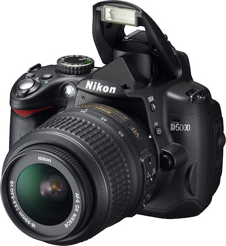 Nikon's D5000 single-lens reflex digital camera. Photo provided by Nikon Corp. Click for a bigger picture!