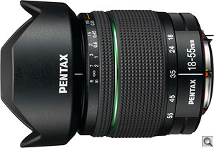 Pentax smc DA 18-55mm F3.5-5.6 AL WR lens. Photo provided by Pentax Imaging Co. Click for a bigger picture!