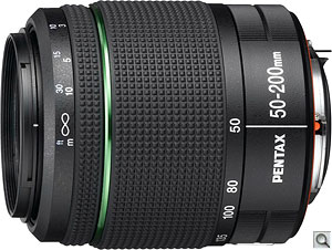 Pentax smc DA 50-200mm F4-5.6 ED WRlens. Photo provided by Pentax Imaging Co. Click for a bigger picture!