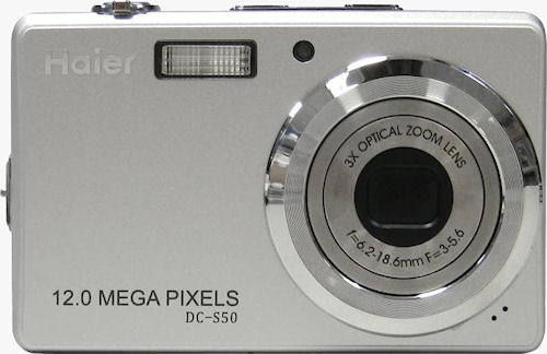 Haier's twelve megapixel, 3x optical zoom DC-S50 digital camera. Photo provided by Haier Group Corp. Click for a bigger picture!