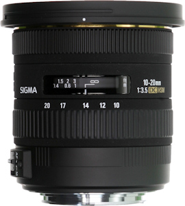 Sigma's 10-30mm F3.5 EX DC HSM lens. Photo provided by Sigma Corp. Click for a bigger picture!