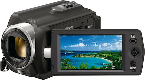Sony's Handycam DCR-SR15E camcorder. Photo provided by Sony Europe Ltd. Click for a bigger picture!