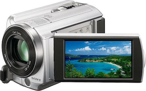 Sony's DCR-SR88 digital camcorder. Photo provided by Sony Electronics Inc. Click for a bigger picture!