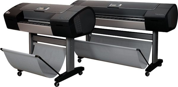 HP's DesignJet Z-series printers. Courtesy of HP, with modifications by Michael R. Tomkins.