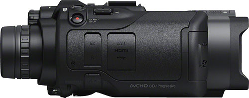 Right view of the Sony DEV-3 / DEV-5 binoculars. Photo provided by Sony Electronics Inc. Click for a bigger picture!