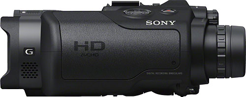Left view of the Sony DEV-3 / DEV-5 binoculars. Photo provided by Sony Electronics Inc. Click for a bigger picture!