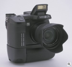 Minolta's DiMAGE A1 digital camera. Copyright (c) 2003, The Imaging Resource. All rights reserved. Click for a bigger picture!