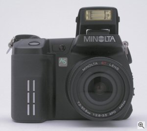 Minolta's DiMAGE A1 digital camera. Copyright (c) 2003, The Imaging Resource. All rights reserved. Click for a bigger picture!