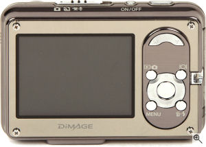 Konica Minolta's DiMAGE X1 digital camera. Courtesy of Konica Minolta, with modifications by Michael R. Tomkins. Click for a bigger picture!