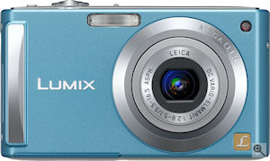 Panasonic's Lumix DMC-FS3 digital camera. Courtesy of Panasonic, with modifications by Michael R. Tomkins. Click for a bigger picture!