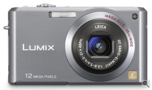 Panasonic's Lumix DMC-FX100 digital camera. Courtesy  of Panasonic, with modifications by Michael R. Tomkins. Click for a bigger picture!