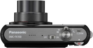 Panasonic's Lumix DMC-FX150 digital camera. Courtesy of Panasonic, with modifications by Michael R. Tomkins. Click for a bigger picture!